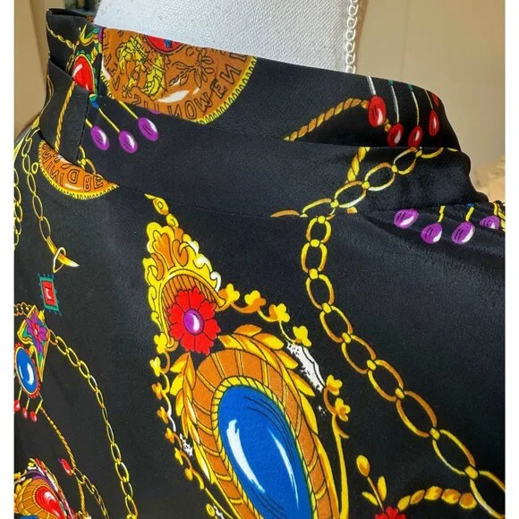 Vintage Marlis Silky Women's Shirt – 1980s-90s - Picture 8 of 13